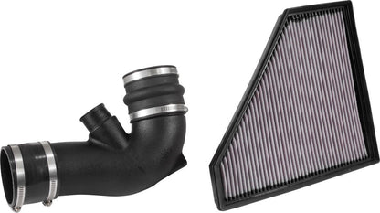Airaid 16-18 Chevrolet Camaro 3.6L V6 F/I Airaid Jr Intake Kit - Dry / Red Media 251-702