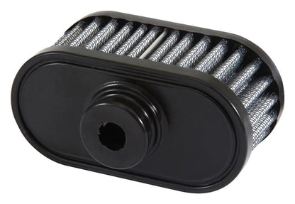 Airaid Rubber Top 1in ID - Push On 4in x 2in Oval OD 2in Tall Breather Filter 771-481