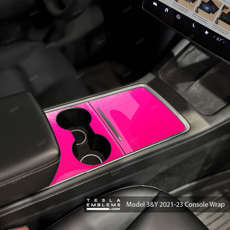 KPMF Gloss Momentum Pink | Tesla Center Console Wrap Kit | Model 3 '21-24