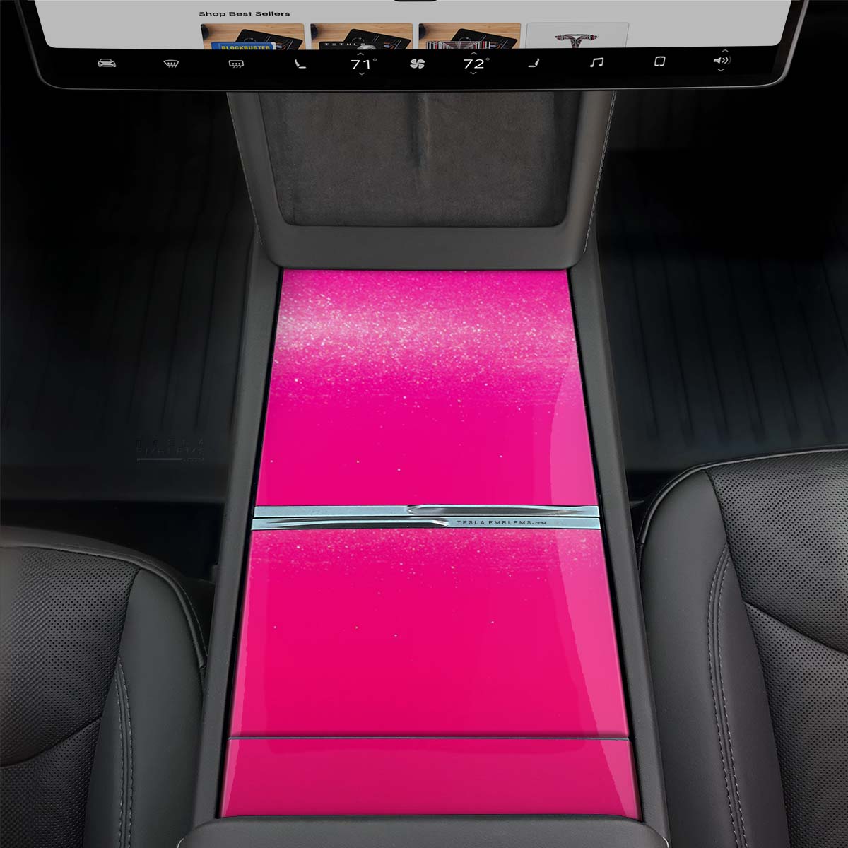 KPMF Gloss Momentum Pink | Tesla Center Console Wrap Kit | Model 3 '24-26 Refresh