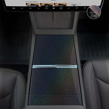 KPMF Gloss Morpheus Black | Tesla Center Console Wrap Kit | Model 3 '24-26 Refresh