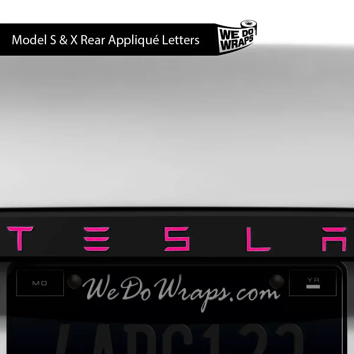 KPMF Gloss Momentum Pink Tesla Emblem Decals (Front + Back) | Model X