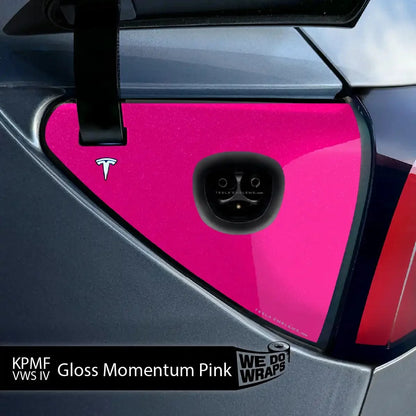 KPMF Gloss Momentum Pink Tesla Charge Port Wrap | Model 3