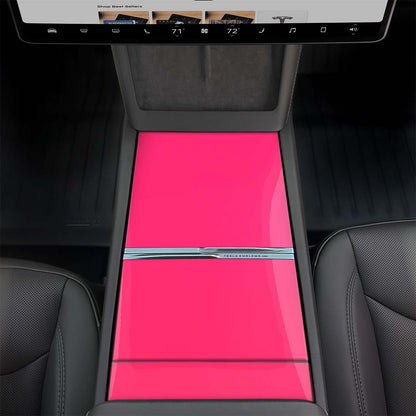 Avery Gloss Pool Party Pink | Tesla Center Console Wrap Kit | Model 3 '24-26 Refresh