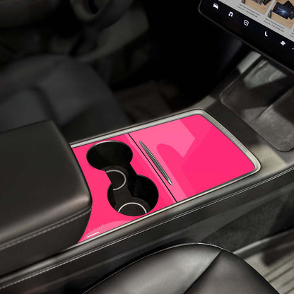 Avery Gloss Pool Party Pink | Tesla Center Console Wrap Kit | Model Y '21-25