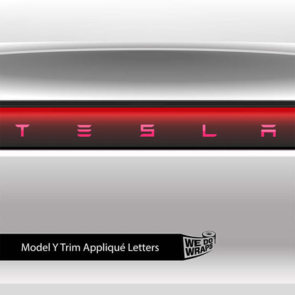 Avery Gloss Pool Party Pink Tesla Emblem Decals (Front + Back) | Model Y