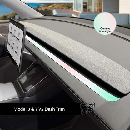 KPMF Matte Aurora Pearl Tesla Dash Trim Wrap | Model Y 2026