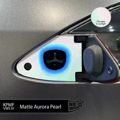 KPMF Matte Aurora Pearl Tesla Charge Port Wrap | Model X