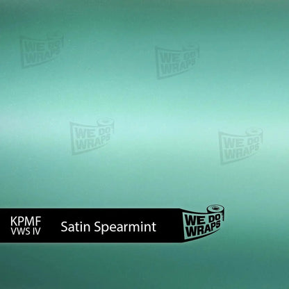 KPMF Satin Spearmint Tesla Emblem Decals (Front + Back) | Model 3
