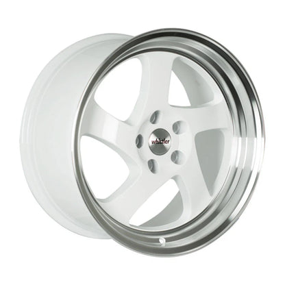 Whistler KR1 White Machined Lip Wheels – Set of 4
