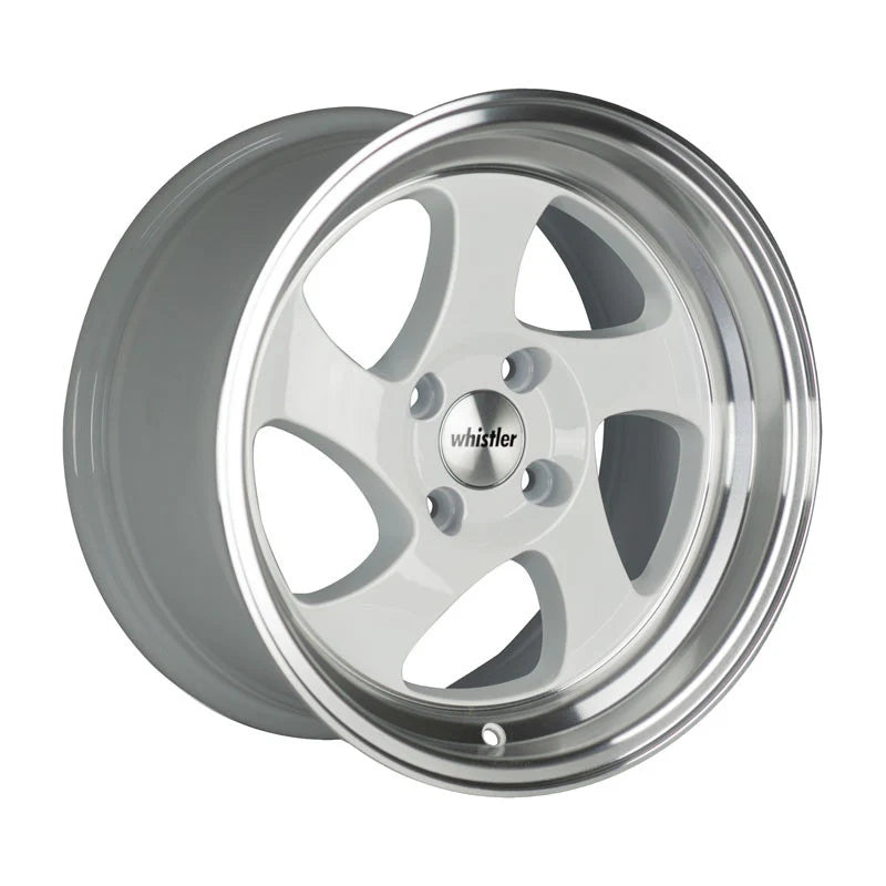 Whistler KR1 White Machined Lip Wheels – Set of 4