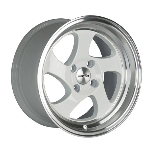 Whistler KR1 White Machined Lip Wheels – Set of 4