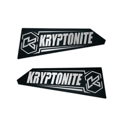 Kryptonite Upper Control Arm Stainless Logo Plates | 2011–2026 Chevy/GMC 2500HD/3500HD