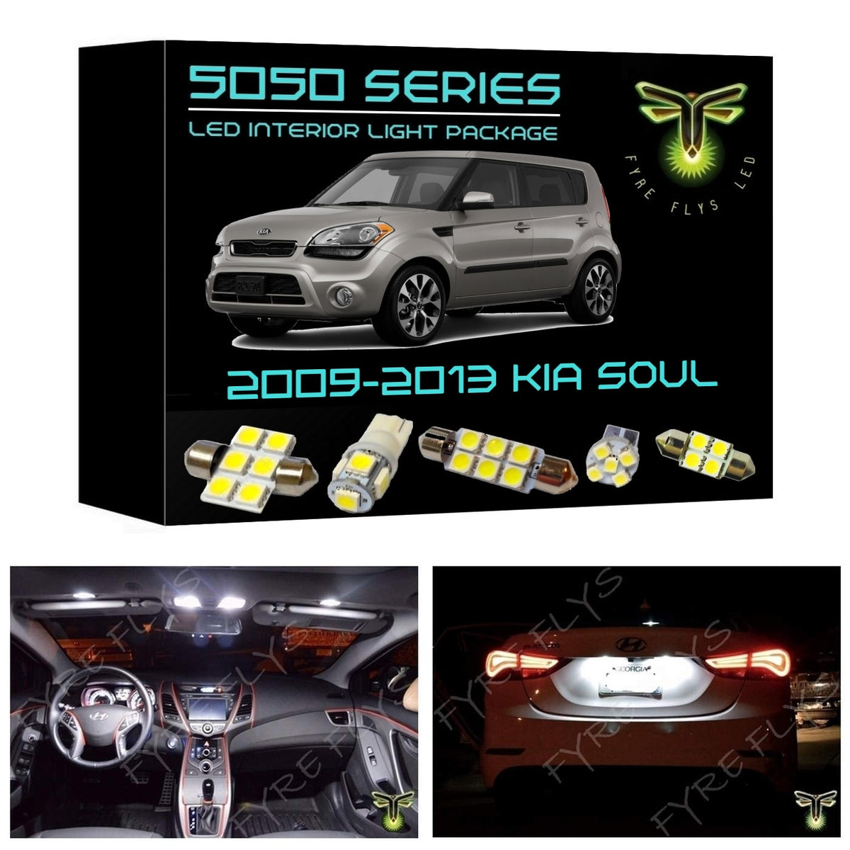2009-2013 Kia Soul 5050 Series LED interior light kit