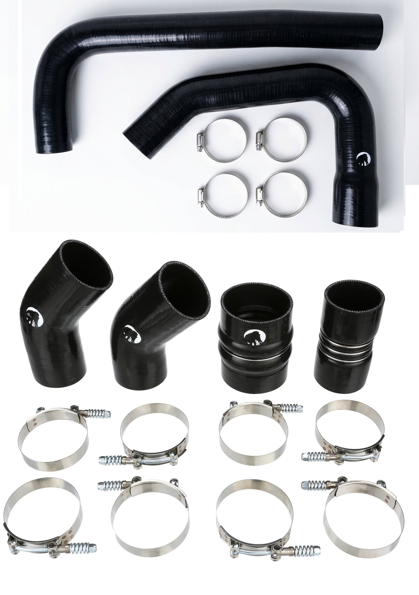 Heavy Duty Silicone Intercooler and Coolant Hose Kit Compatible With 2015-2018 Dodge Ram Cummins 2500 3500 6.7L Diesel