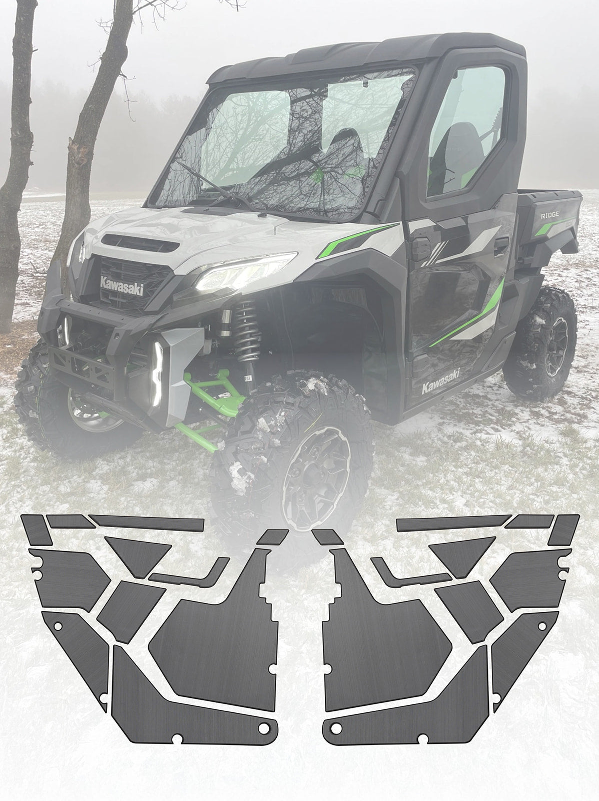 EVA Foam Door Panel Kit Kawasaki Ridge