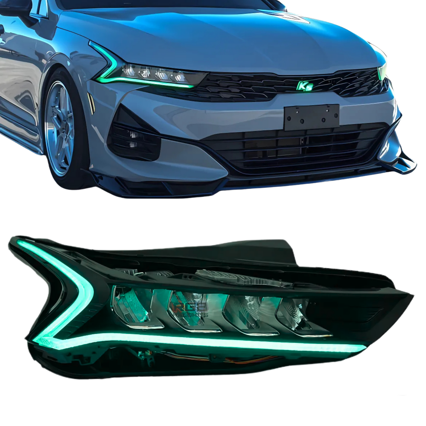 Kia K5 Multicolor Flow DRL Boards (2021-2024)
