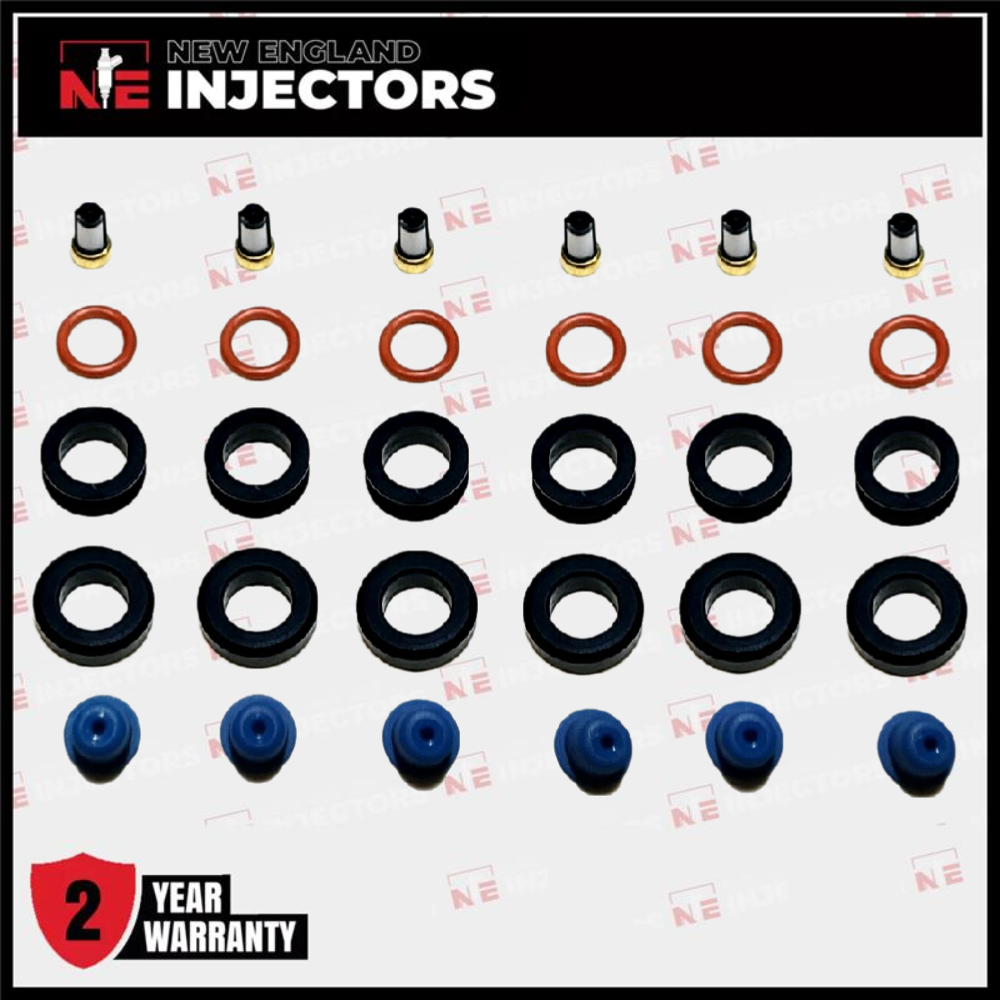 DSM 3000gt Fuel Injector O-Ring Repair Kit INP-014 450cc 390cc Blue Black Top