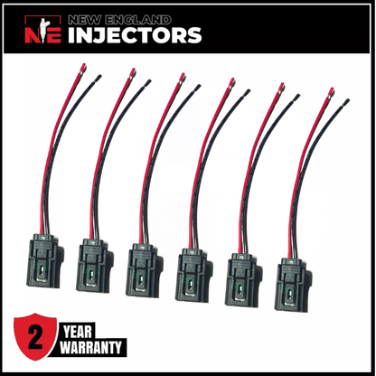 Set of 6 Fuel Injector Connectors Fits 16-19 16010-RLV-315 Honda Odyssey 3.5L