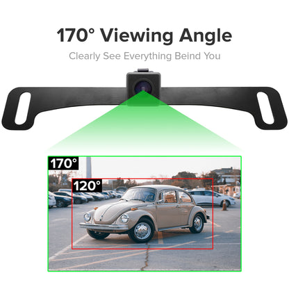 Master Tailgaters 10.5" Rear View Mirror with 4.3" LCD Screen and 170° Backup Camera | Rearview Universal Fit | Auto Adjusting Brightness LCD | Anti Glare | Full Original Mirror Replacement