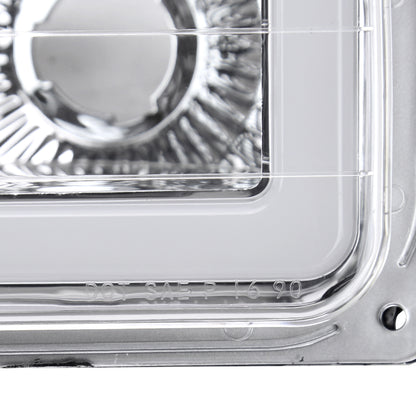 1988-1998 Chevrolet/GMC C10 C/K LED Strip Bumper Corner Signal Lights (Chrome Housing/Clear Lens)