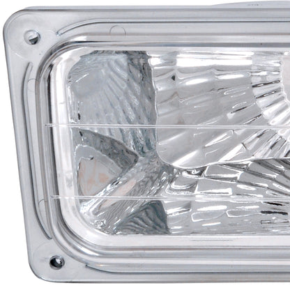 1988-1999 Chevrolet C/K C10/Suburban/Silverado/Tahoe GMC Sierra/Yukon Bumper Lights (Chrome Housing/Clear Lens)