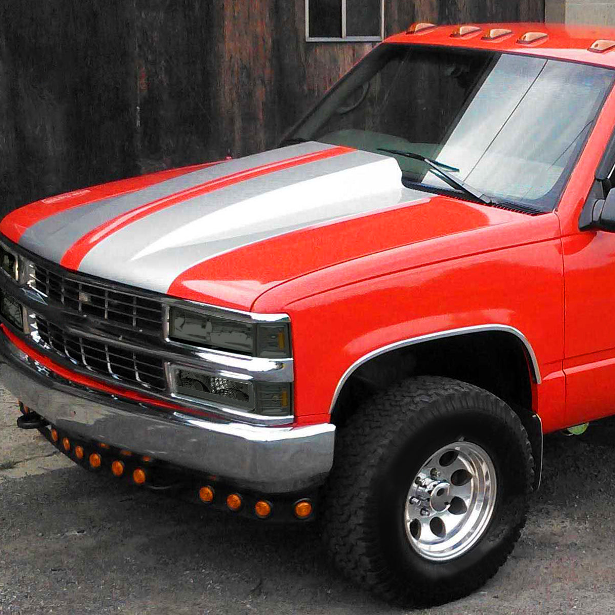 1988-1998 Chevrolet/GMC C10 C/K LED Strip Bumper Corner Signal Lights (Chrome Housing/Smoked Lens)
