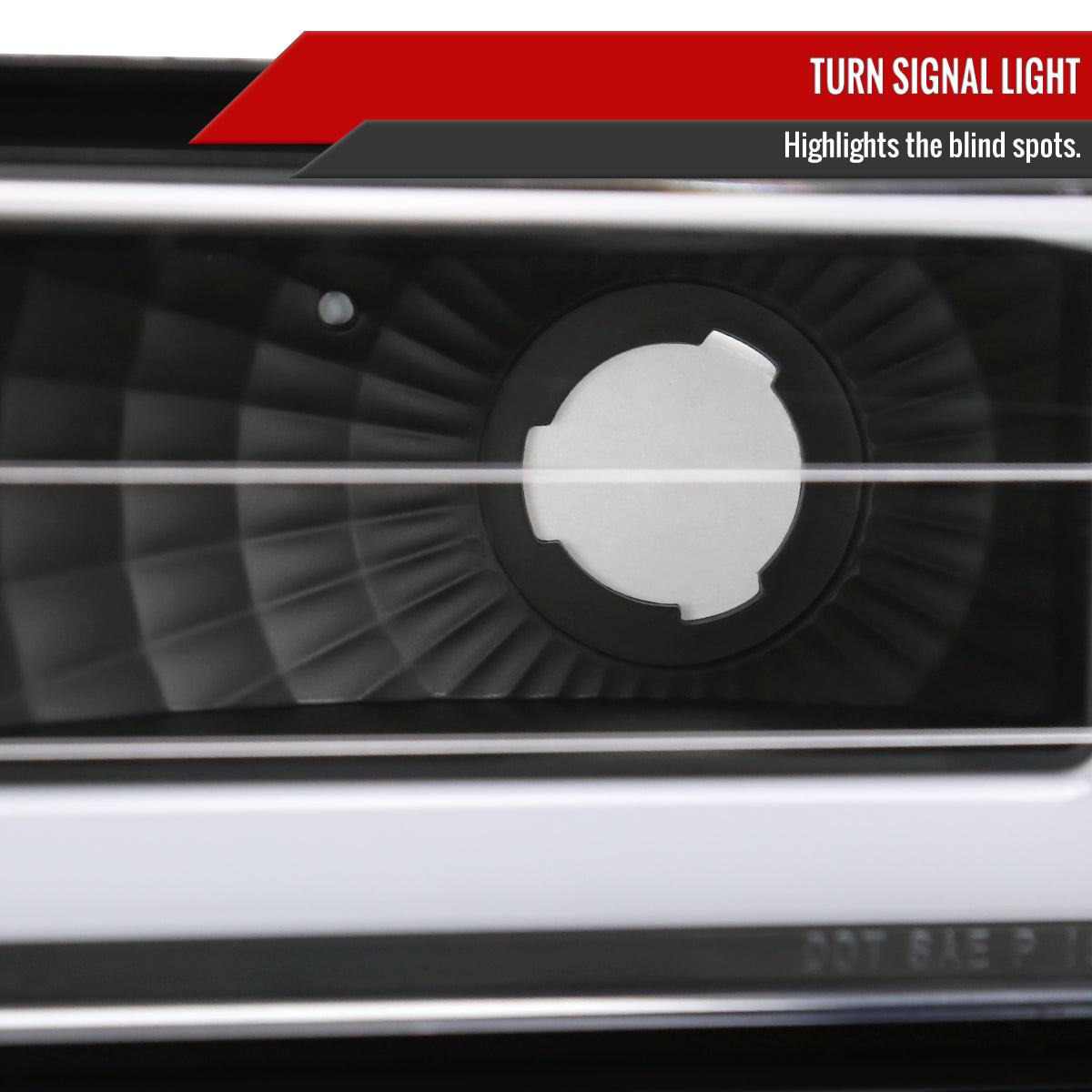 1988-1998 Chevrolet/GMC C10 C/K LED Strip Bumper Corner Signal Lights (Matte Black Housing/Clear Lens)