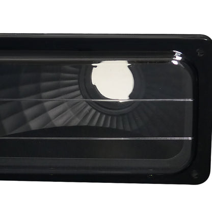 1988-1999 Chevrolet C/K C10/Suburban/Silverado/Tahoe GMC Sierra/Yukon Bumper Lights (Matte Black Housing/Clear Lens)