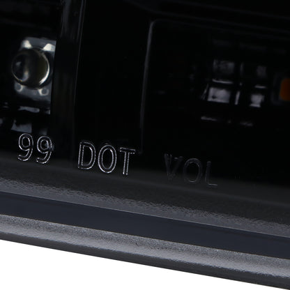 1999-2007 GMC Sierra/Yukon/Yukon XL Bumper Lights w/ Sequential Turn Signal Lights (Glossy Black Housing/Smoked Lens)