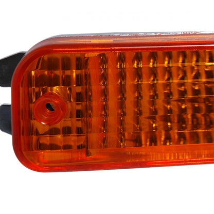 1990-1991 Acura Integra Bumper Lights (Chrome Housing/Amber Lens)