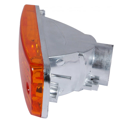 1990-1991 Acura Integra Bumper Lights (Chrome Housing/Amber Lens)