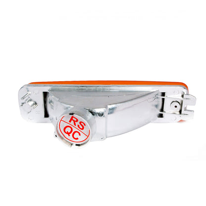 1990-1991 Acura Integra Bumper Lights (Chrome Housing/Amber Lens)