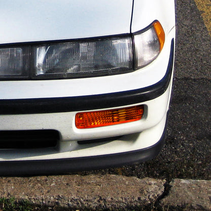 1990-1991 Acura Integra Bumper Lights (Chrome Housing/Amber Lens)