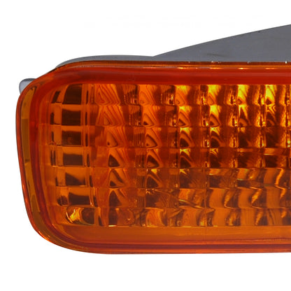 1992-1993 Acura Integra Bumper Lights (Chrome Housing/Amber Lens)