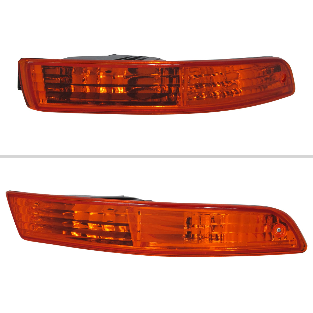 1994-1997 Accura Integra Bumper Lights (Chrome Housing/Amber Lens)