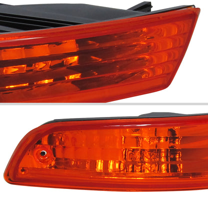 1994-1997 Accura Integra Bumper Lights (Chrome Housing/Amber Lens)