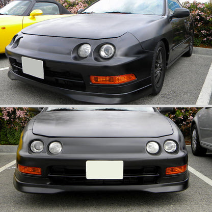 1994-1997 Accura Integra Bumper Lights (Chrome Housing/Amber Lens)