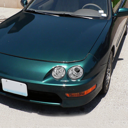 1998-2001 Acura Integra Bumper Lights (Chrome Housing/Amber Lens)