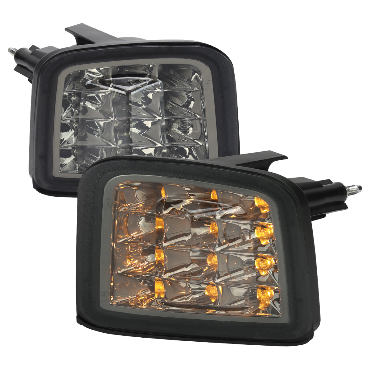 2015-2021 Subaru WRX / 2015-2017 WRX STI Sequential Front Bumper LED Turn Signal Lights (Chrome Housing/Smoked Lens)