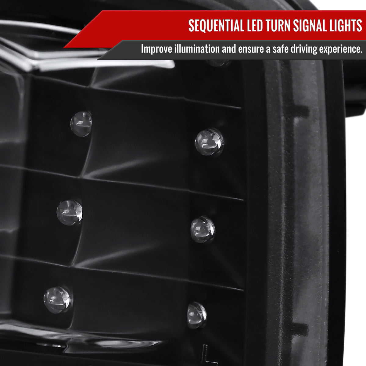 2015-2021 Subaru WRX / 2015-2017 WRX STI Sequential Front Bumper LED Turn Signal Lights (Matte Black Housing/Clear Lens)