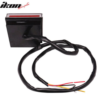 Universal Square Clear LED Rear Tail 3RD Brake Lights Stop Safety Lamp