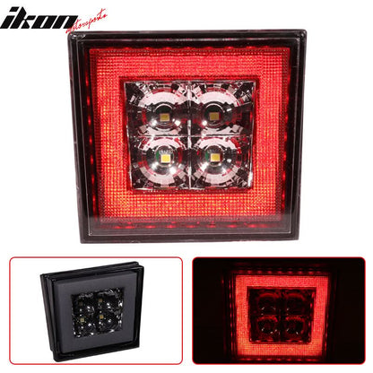 2015-2023 Dodge Charger Rear Diffuser V2 Side Lip Smoke LED Brake Lamp