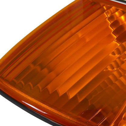 1990-1991 Honda CRX Corner Lights (Chrome Housing/Amber Lens)