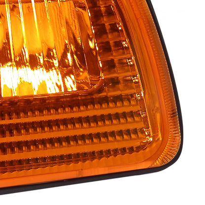 1990-1991 Honda Civic 2/3DR Corner Lights (Chrome Housing/Amber Lens)