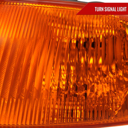 1992-1995 Honda Civic 2/3DR Corner Lights (Chrome Housing/Amber Lens)