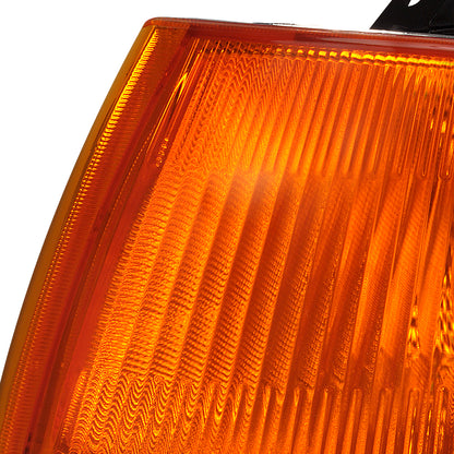 1992-1995 Honda Civic 2/3DR Corner Lights (Chrome Housing/Amber Lens)
