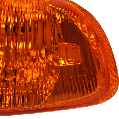 1992-1995 Honda Civic 2/3DR Corner Lights (Chrome Housing/Amber Lens)