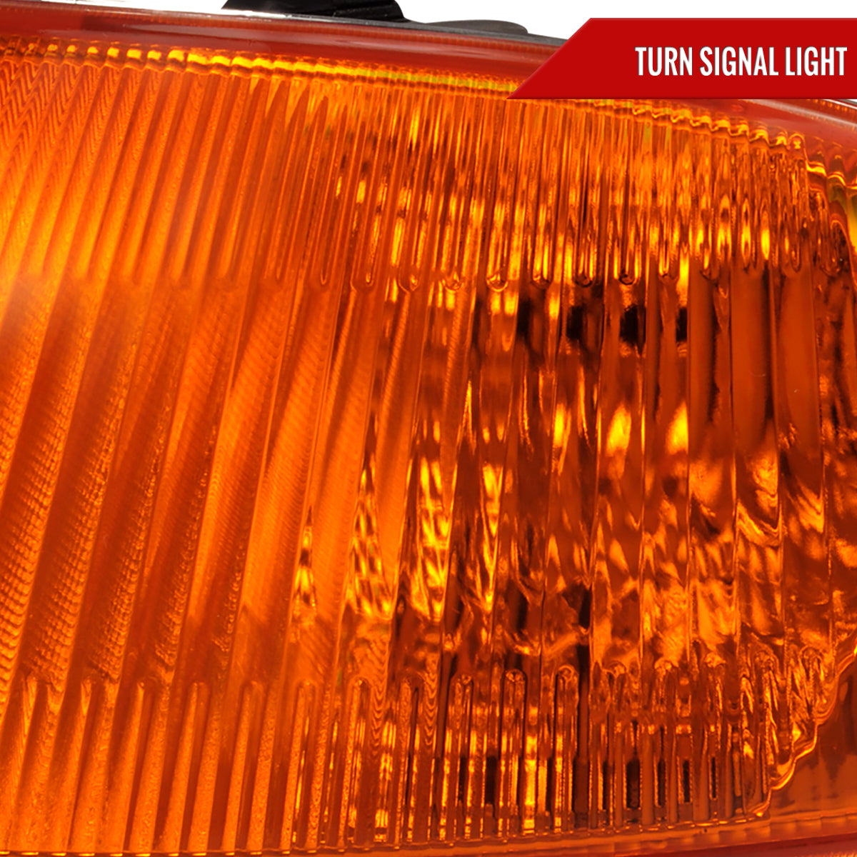1992-1995 Honda Civic Sedan Corner Lights (Chrome Housing/Amber Lens)