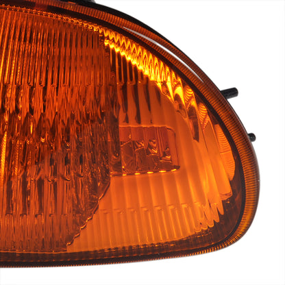 1992-1995 Honda Civic Sedan Corner Lights (Chrome Housing/Amber Lens)